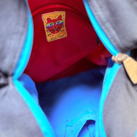 Laurel Burch Wild Cats Tote Bag Charm LB5340 Folklorica Retired Cat Lover Gift - Picture 6 of 16